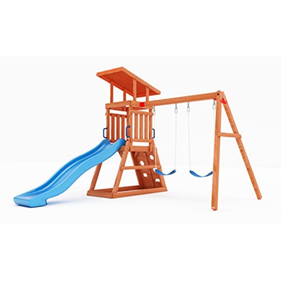 Kids Outdoor Furniture Set - Playground Wooden Swing Sets for Backyard