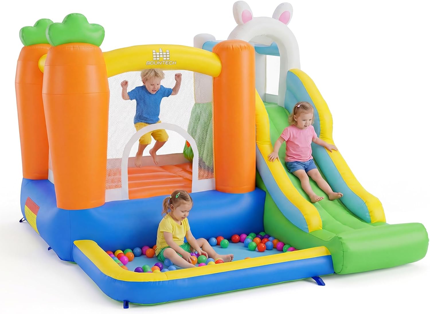 Kids Outdoor Gifts - Inflatable Bounce House with Ball Pit