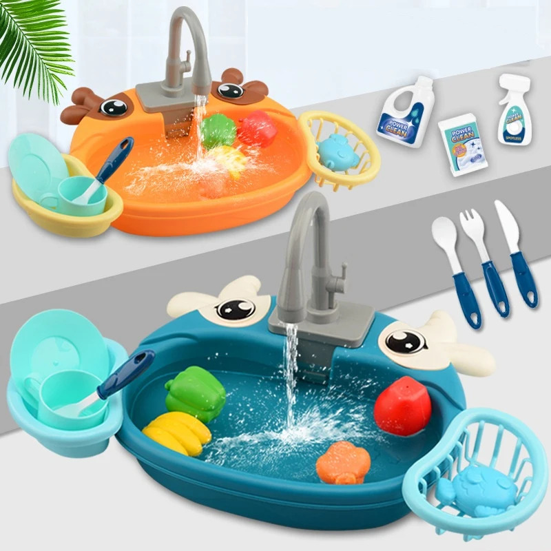 Kids Outdoor Kitchen - Toy Kitchen Set for Toddlers with