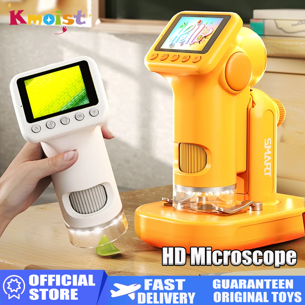 Kids Outdoor Microscope - Science Experiment Kit Durable HD 1600
