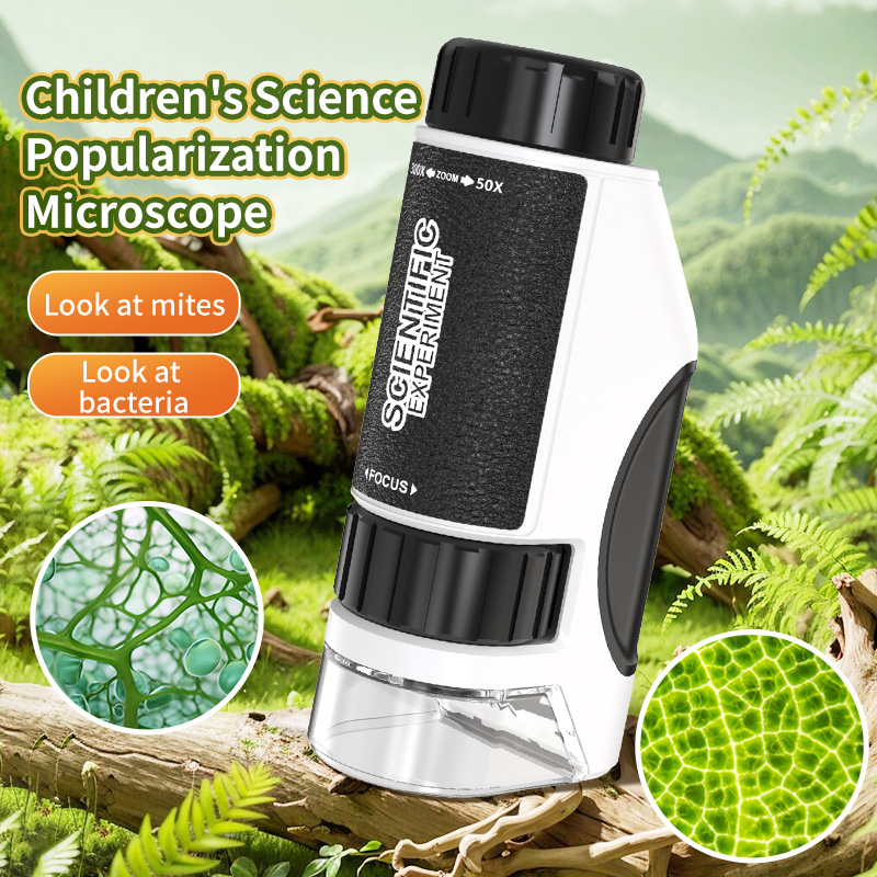 Kids Outdoor Microscope - Kids Handheld Portable Mini Microscope for