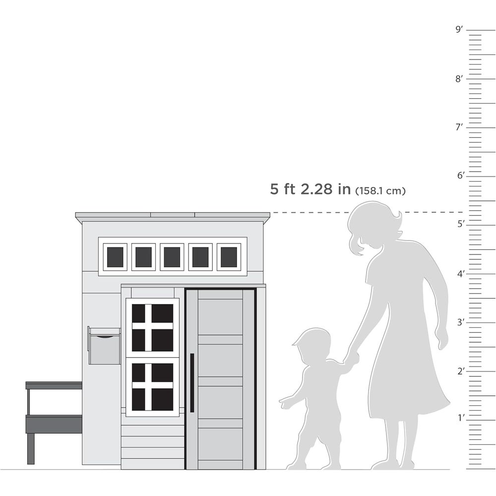 KidKraft Modern Wooden Playhou - Kids Outdoor Wooden Playhouse avis et prix