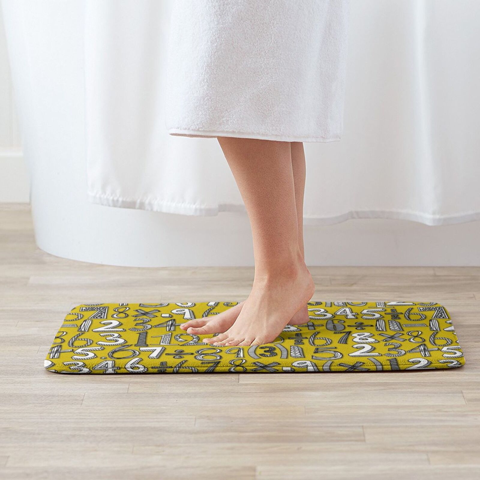 Math Doodle Yellow Carpet Mat  - Kids Outdoor Floor Cushions avis et prix