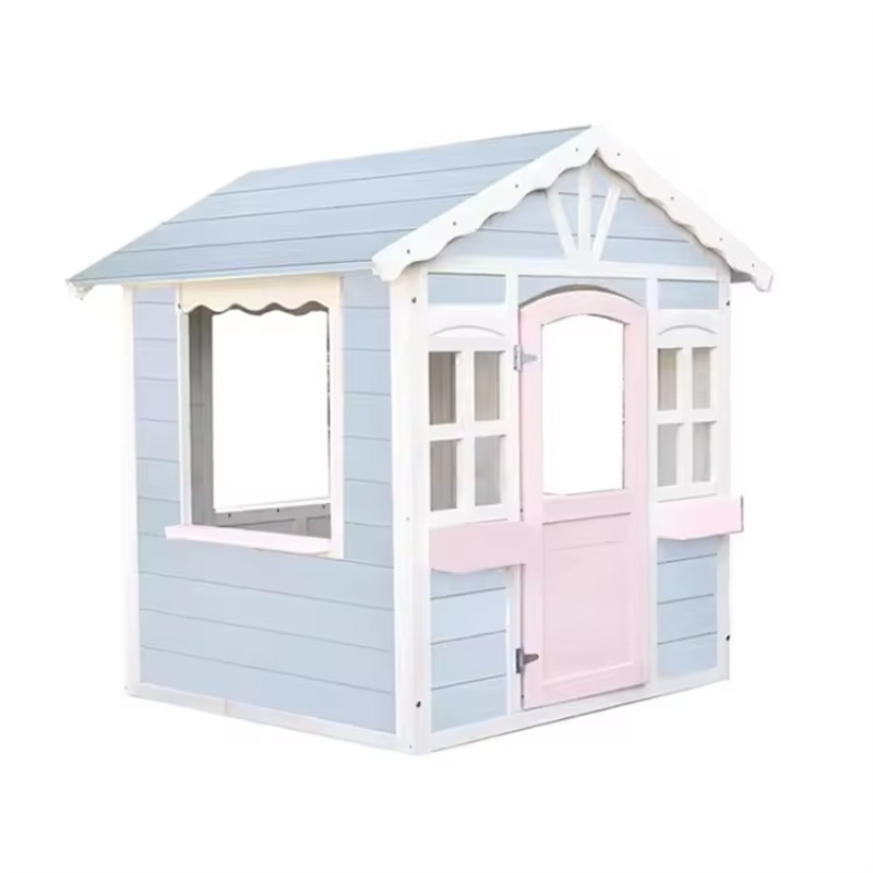 Hot Selling Play House Outdoor - Kids Outdoor Wooden Playhouse avis et prix