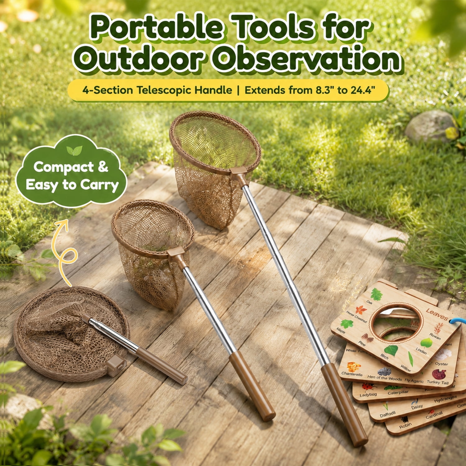 Wooden Bug Catching Kit With T - Kids Outdoor Garden avis et prix