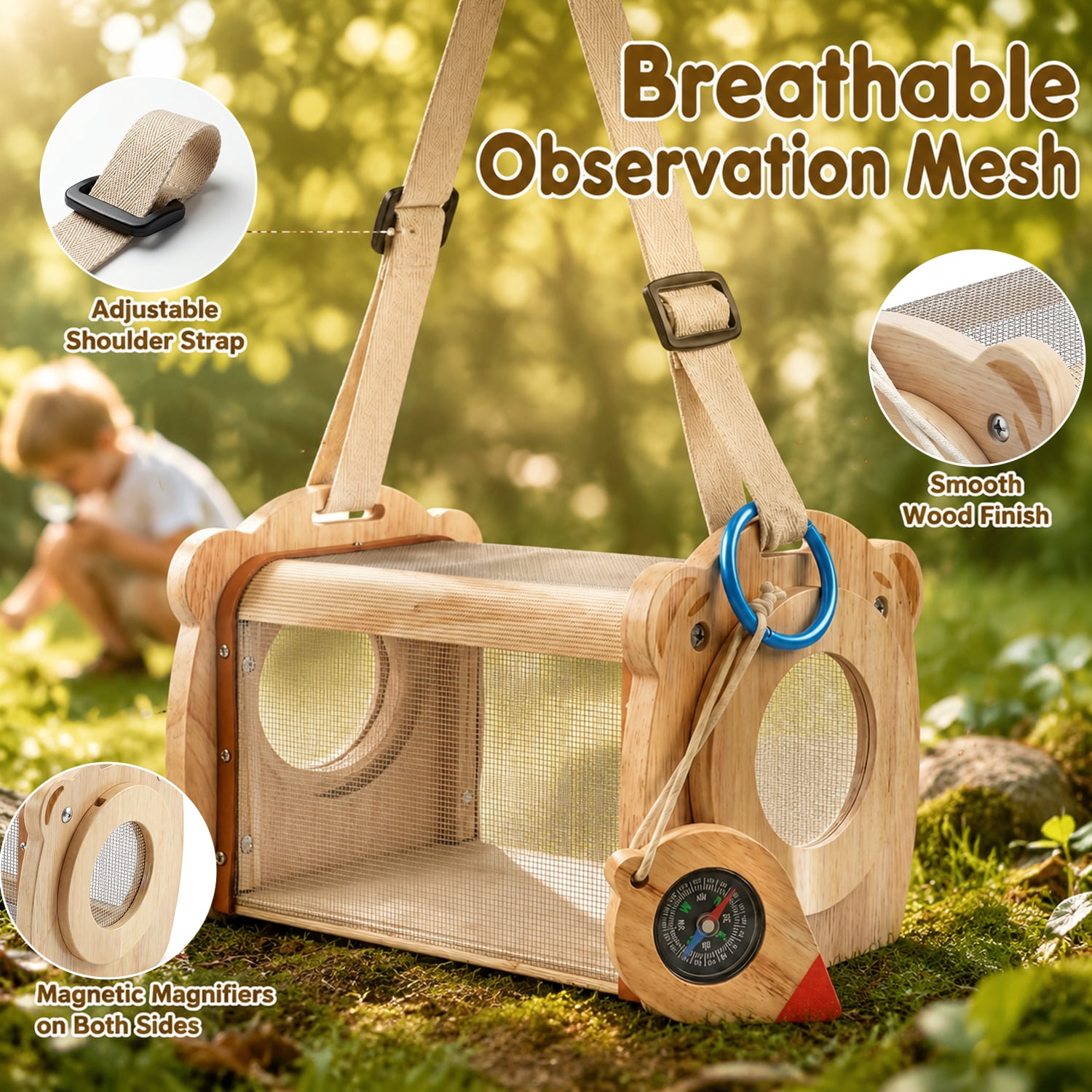 Wooden Bug Catching Kit With T - Kids Outdoor Garden avis et prix