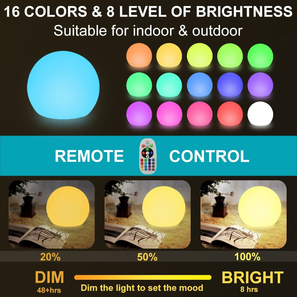 Rechargeable LED Glowing Ball  - Kids Outdoor Garden avis et prix