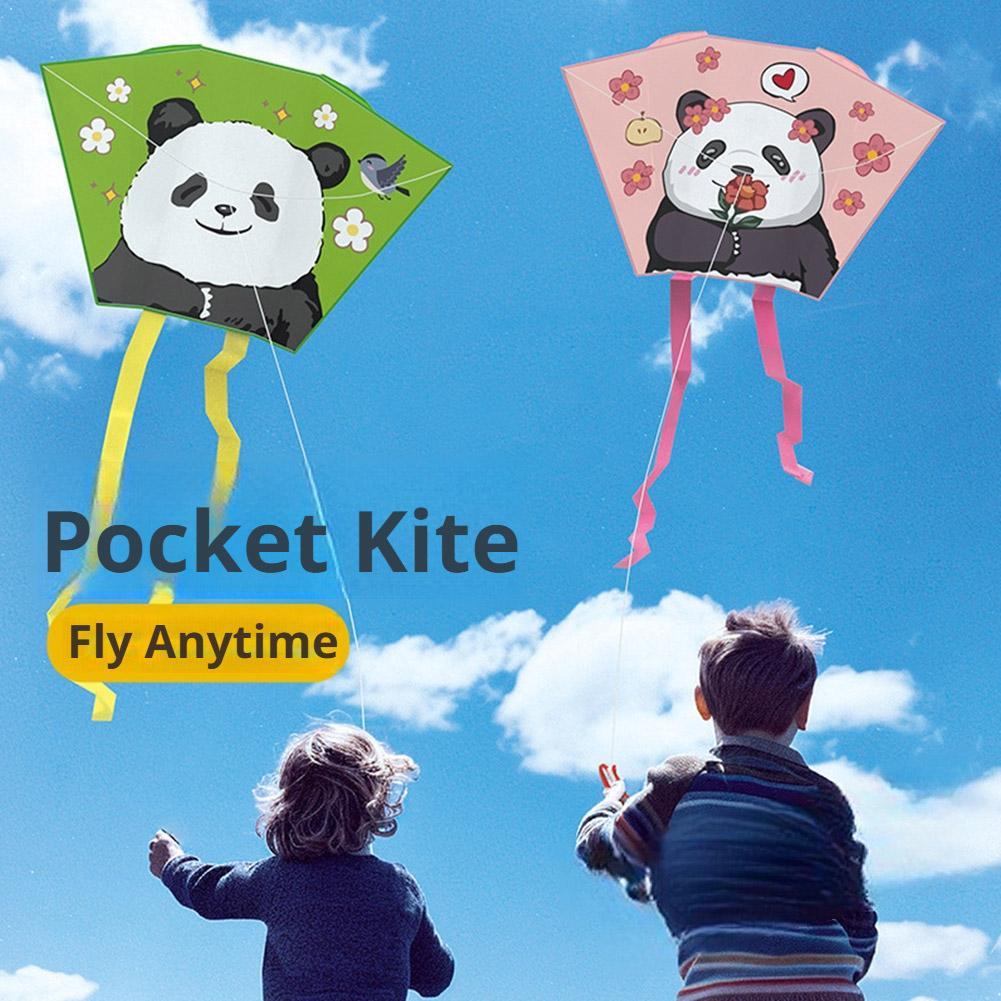 Pocket Kite Mini Cartoon Panda - Kite Easy Fly Kids avis et prix