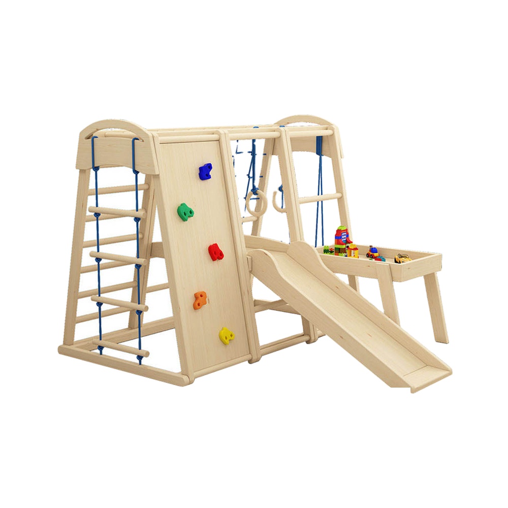 Indoor Outdoor Wooden Children - Kids Outdoor Gym Equipment avis et prix