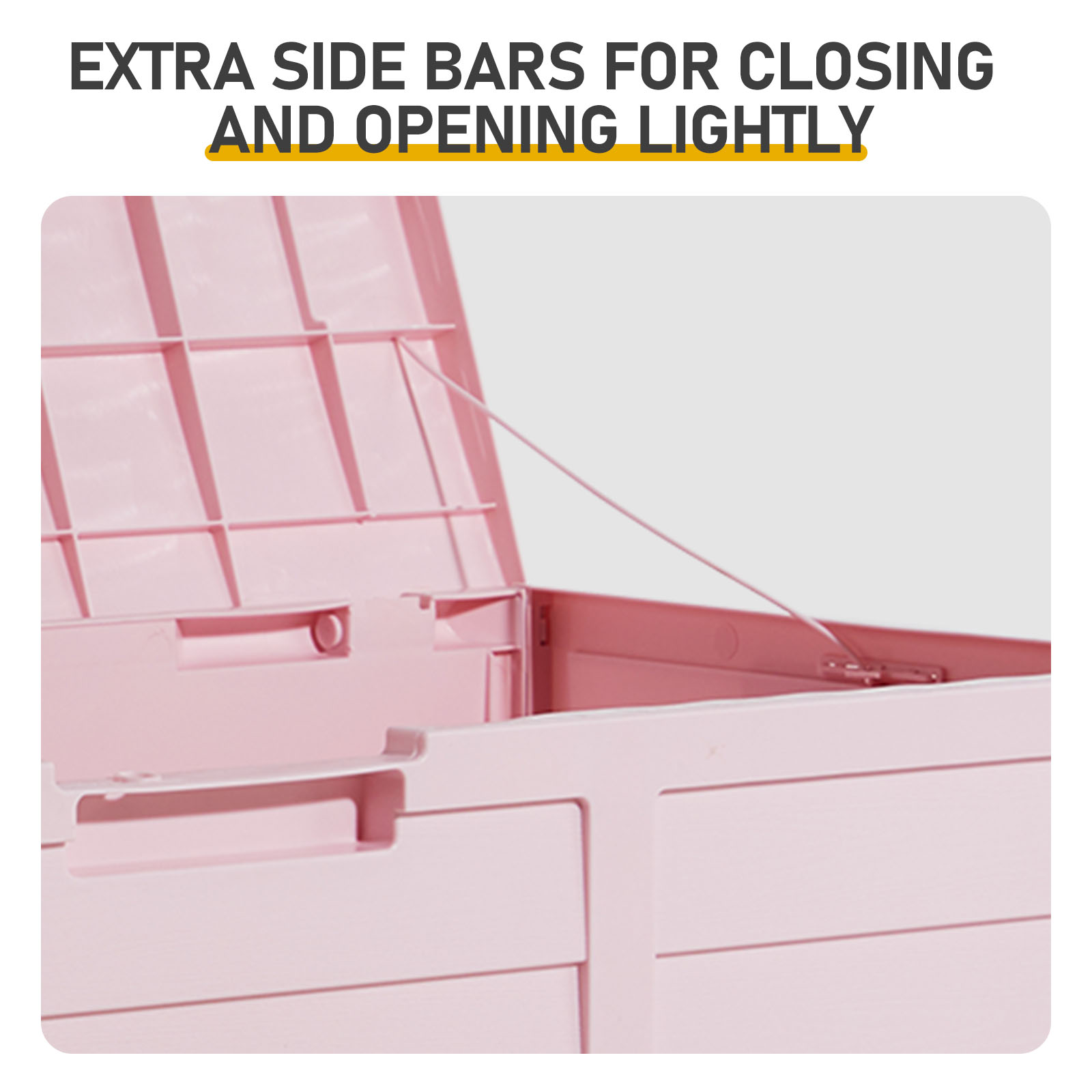 Light Pink 75Gal(280L) Patio O - Kids Outdoor Toy Storage avis et prix