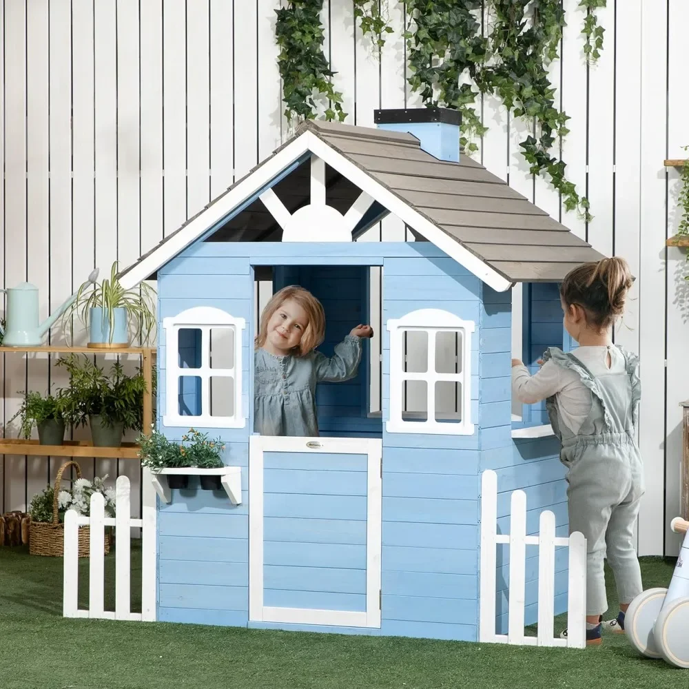 Playhouse For Kids Outdoor Cou - Kids Outdoor Wooden Playhouse avis et prix