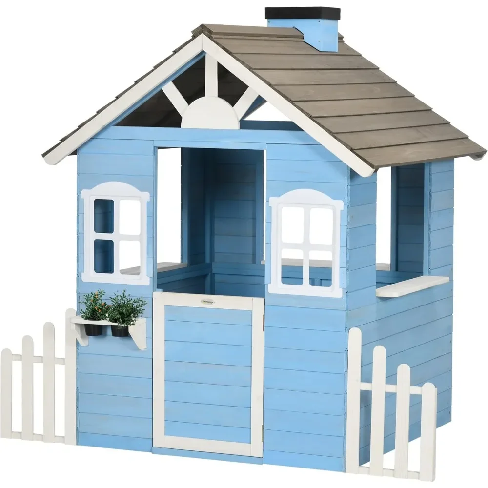 Playhouse For Kids Outdoor Cou - Kids Outdoor Wooden Playhouse avis et prix