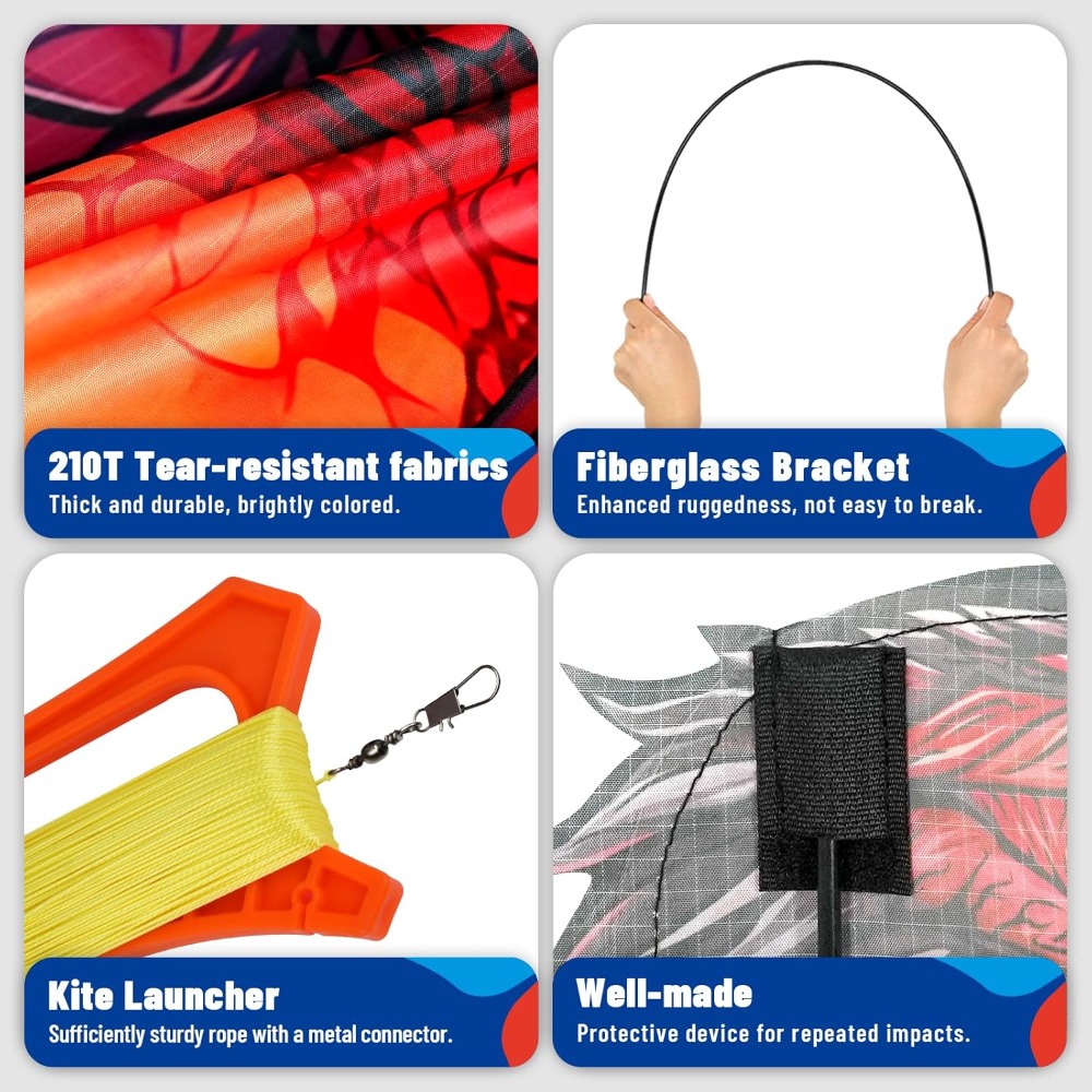 Complete Kite with Handle, Lin - Kite Easy Fly Kids avis et prix