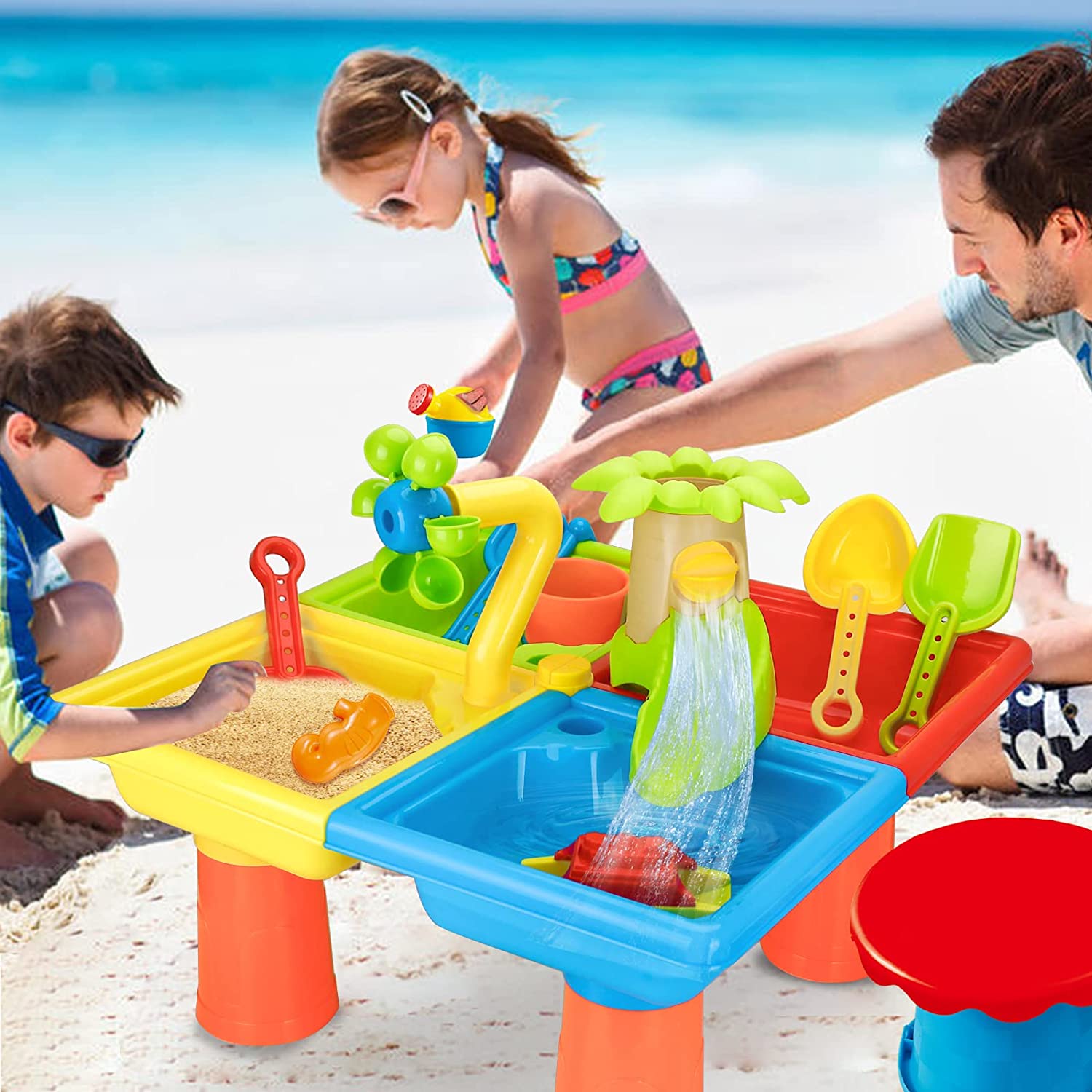 Beach Table Sand Play Toys Chi - Kids Outdoor Water Play avis et prix