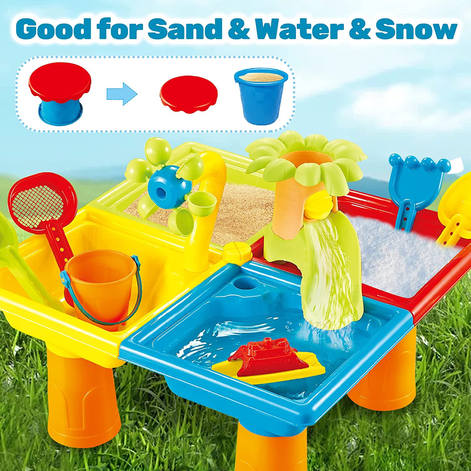 Beach Table Sand Play Toys Chi - Kids Outdoor Water Play avis et prix
