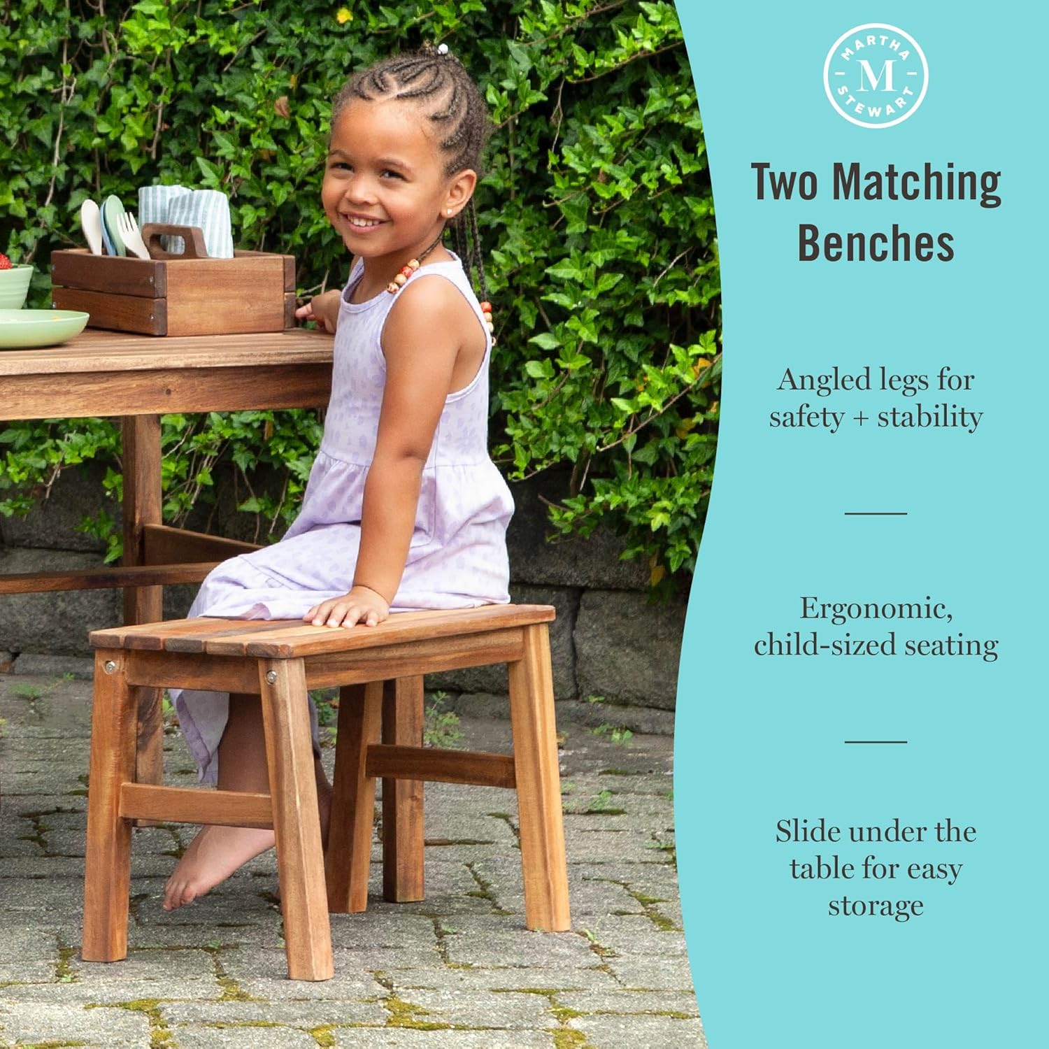 Kids Outdoor Table & Bench Set - Kids Outdoor Furniture Set avis et prix