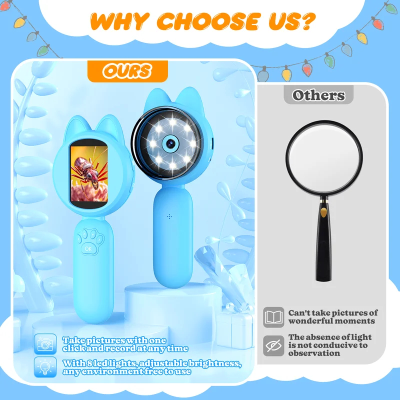 2inch IPS Digital Microscope 1 - Kids Outdoor Microscope avis et prix