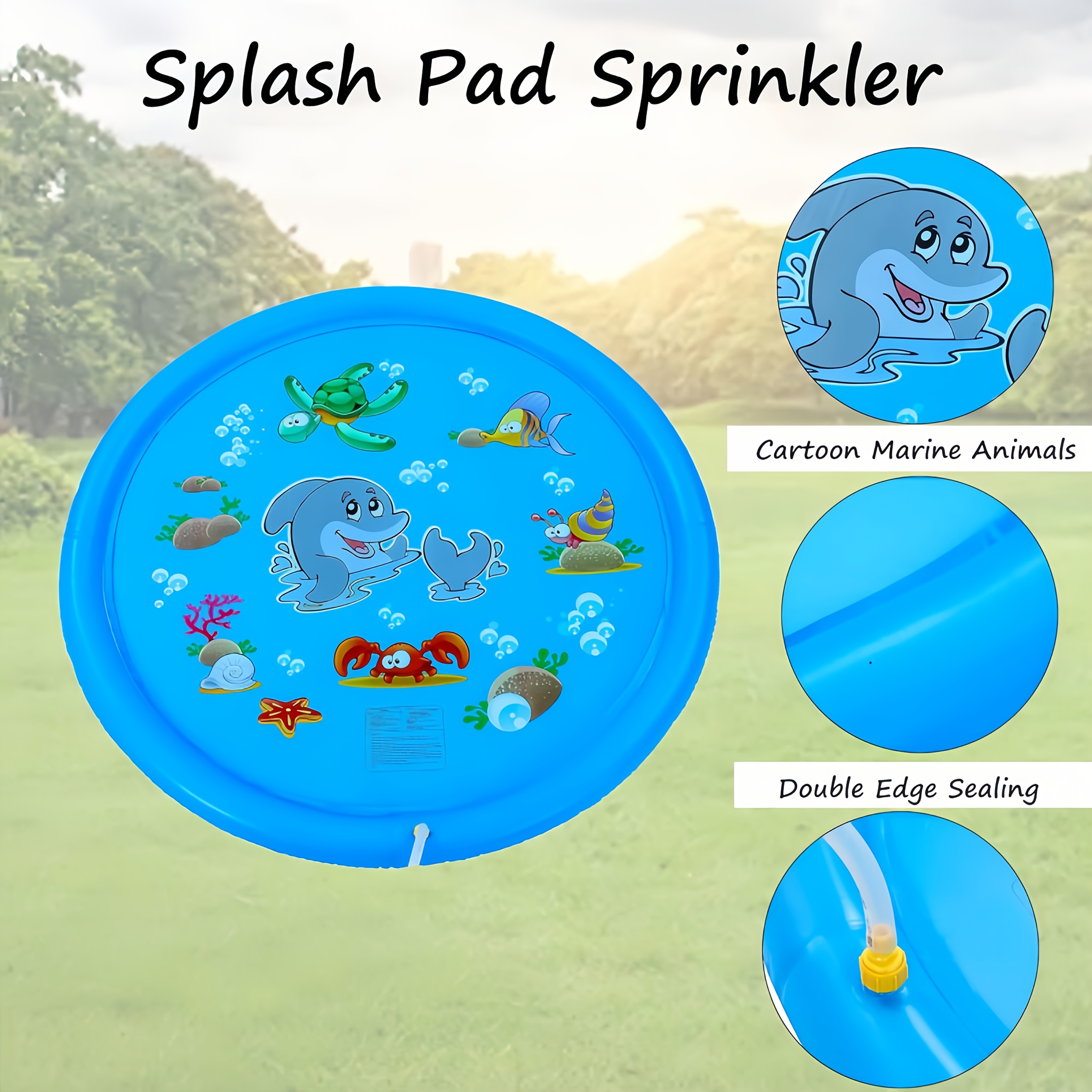 PVC Inflatable Splash Pad Spri - Kids Outdoor Water Play avis et prix