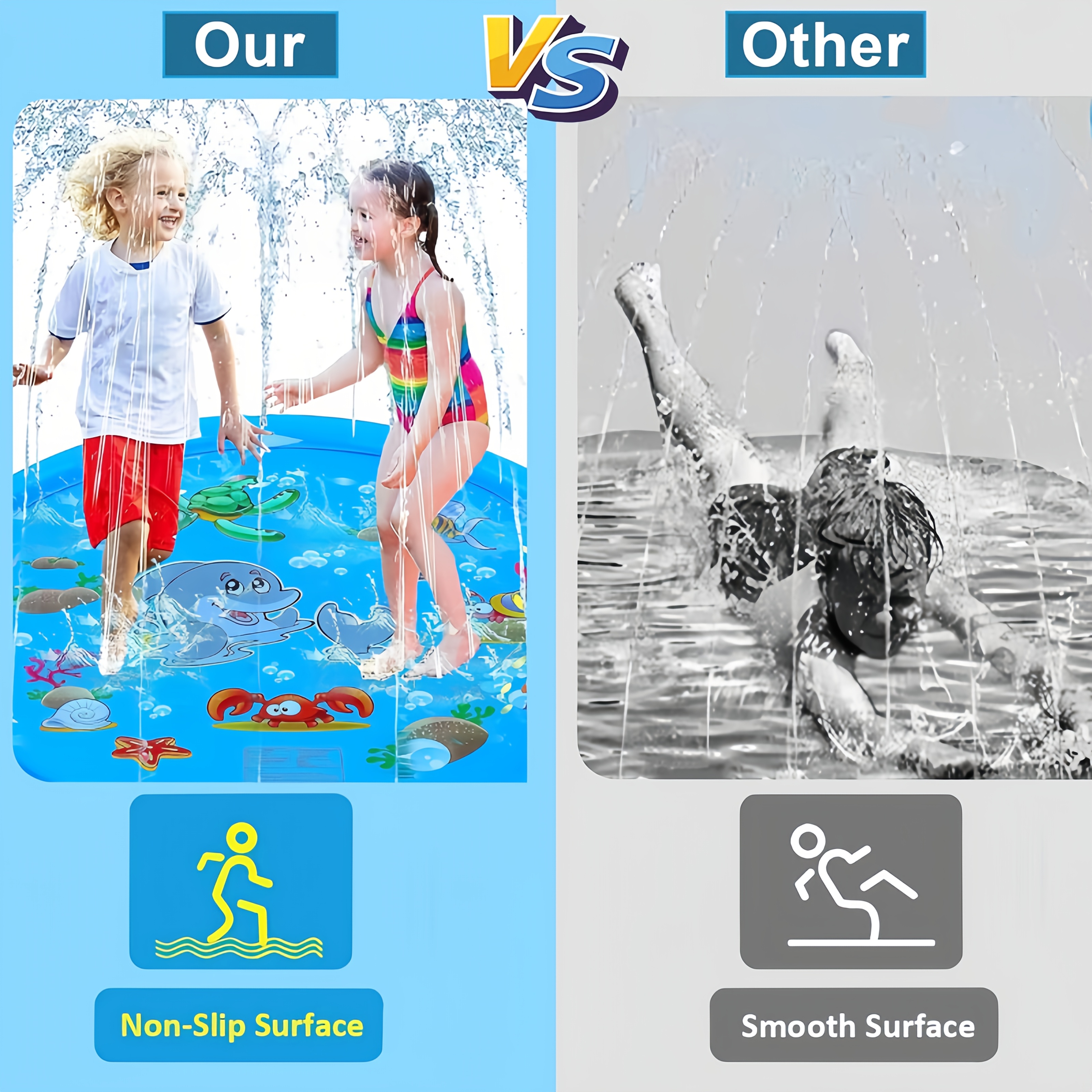 PVC Inflatable Splash Pad Spri - Kids Outdoor Water Play avis et prix