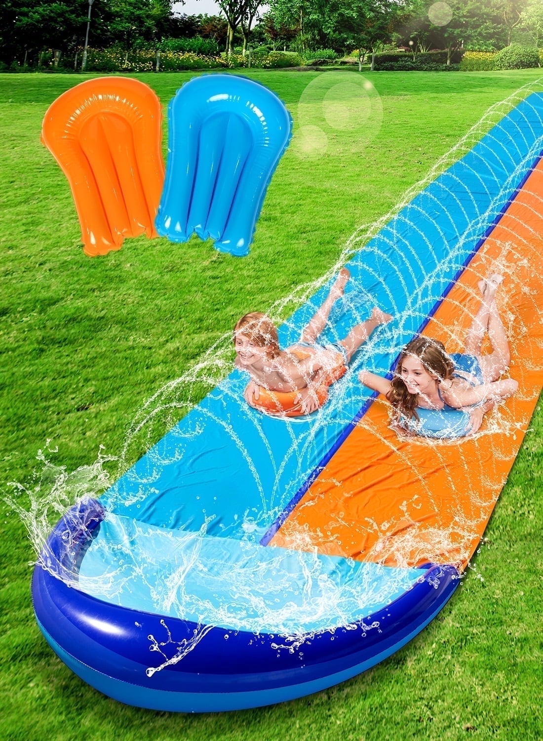 22.5 Ft Triple Water Slide Wit - Outdoor Kid Friendly avis et prix