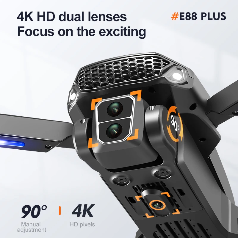 New E88 Plus Quadcopter Drone: - Kids Outdoor Toy Storage avis et prix