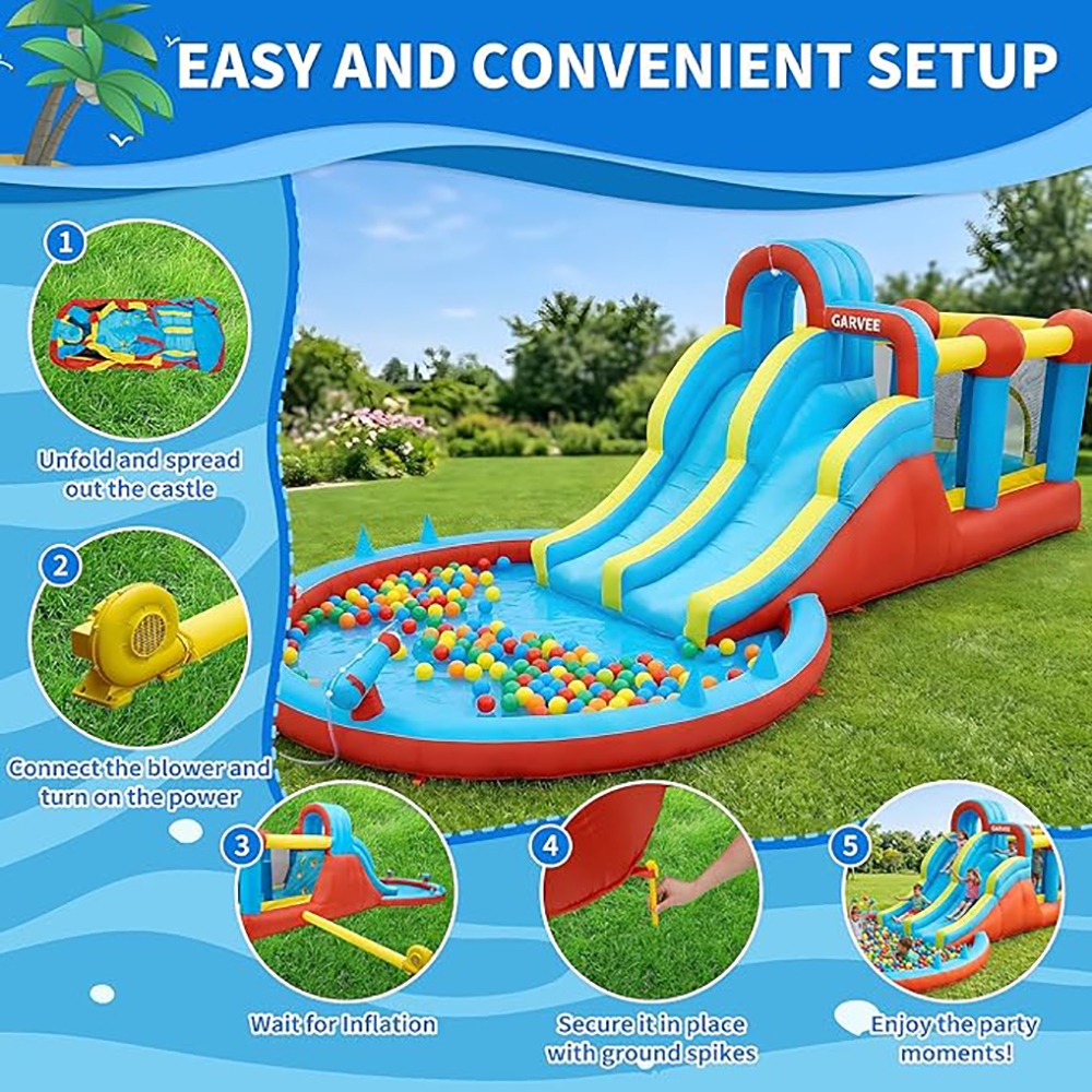 All-Season 8-in-1 Inflatable W - Kids Outdoor Playset avis et prix