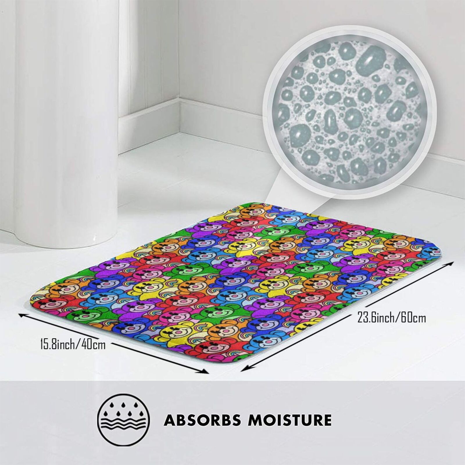 Rainbow Monkeys Carpet Mat Rug - Kids Outdoor Floor Cushions avis et prix
