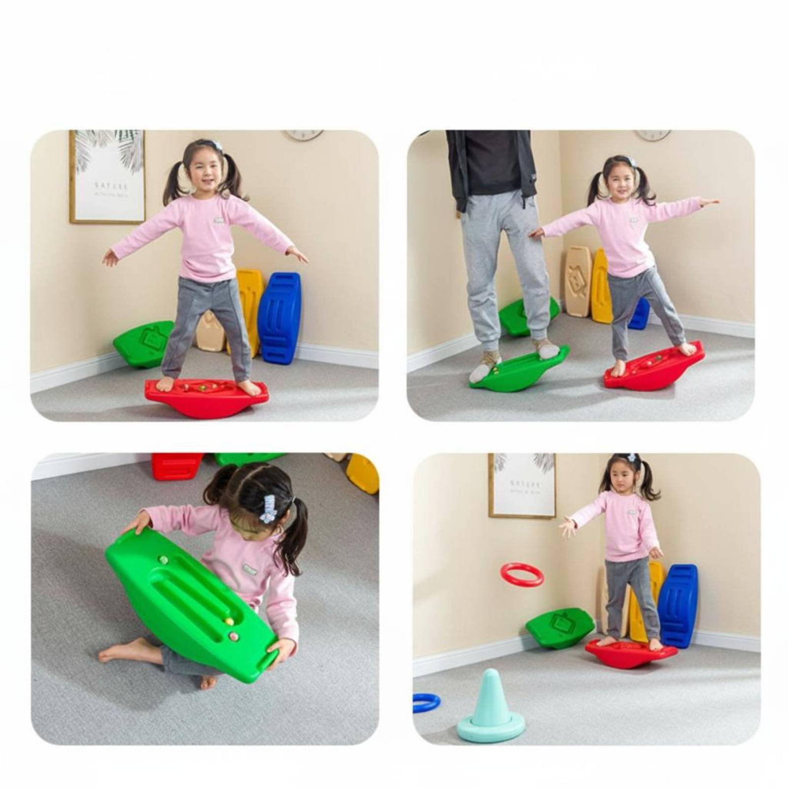 Wobble Balance Board Non-Slip  - Kids Outdoor Balance Beam avis et prix