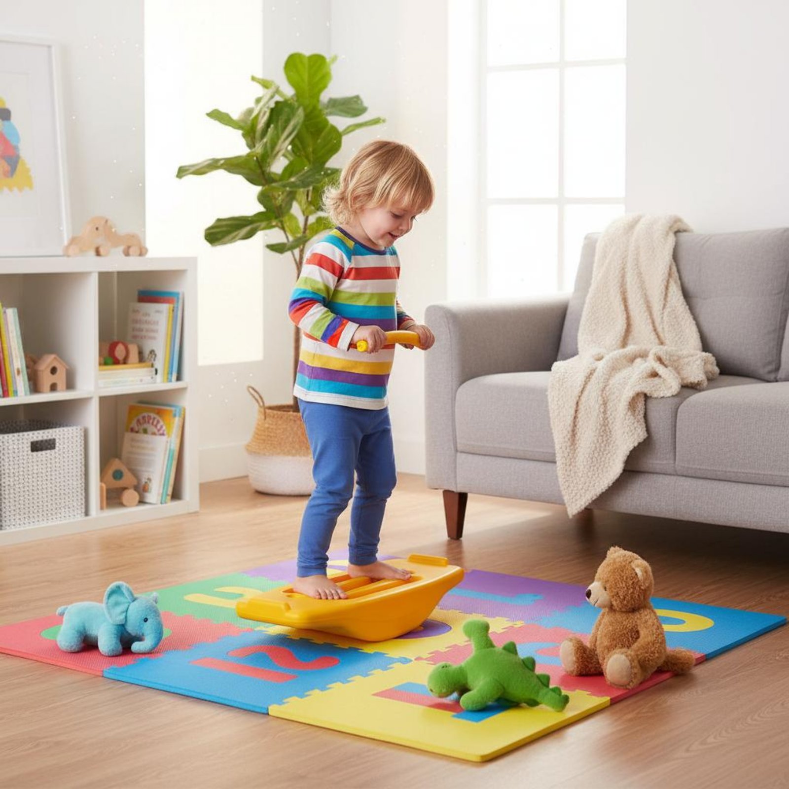 Wobble Balance Board Non-Slip  - Kids Outdoor Balance Beam avis et prix