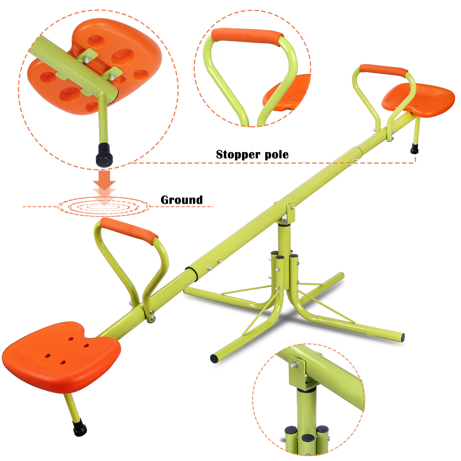 Rotation Outdoor Kids Seesaw 3 - Kids Outdoor Playset avis et prix