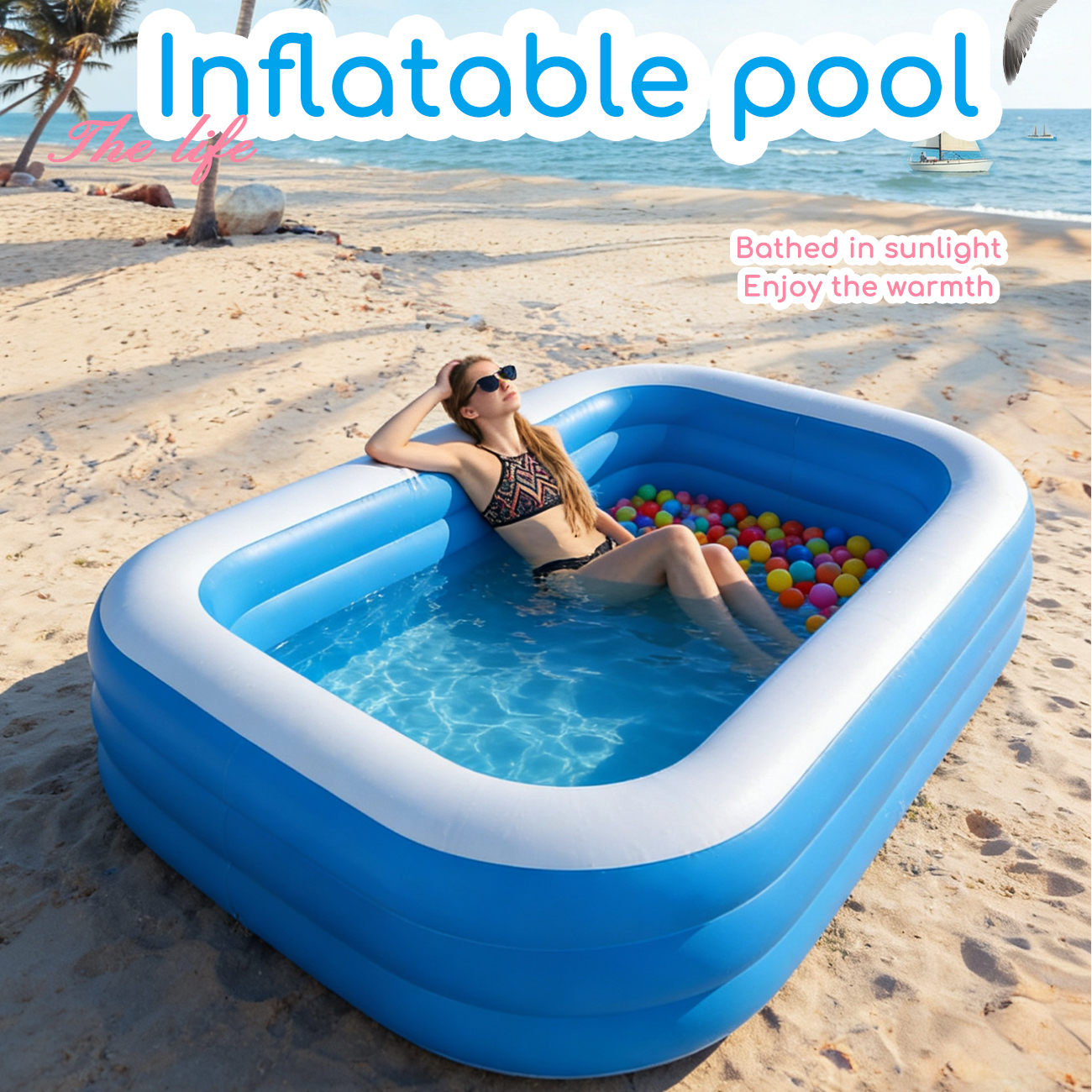 Inflatable Pool for Kids and A - Kids Outdoor Garden avis et prix