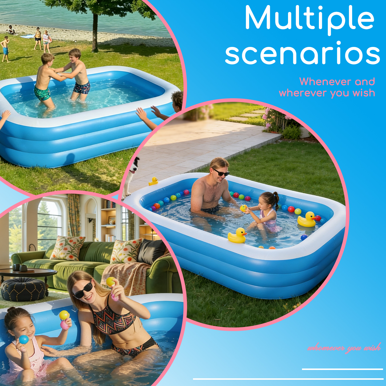 Inflatable Pool for Kids and A - Kids Outdoor Garden avis et prix