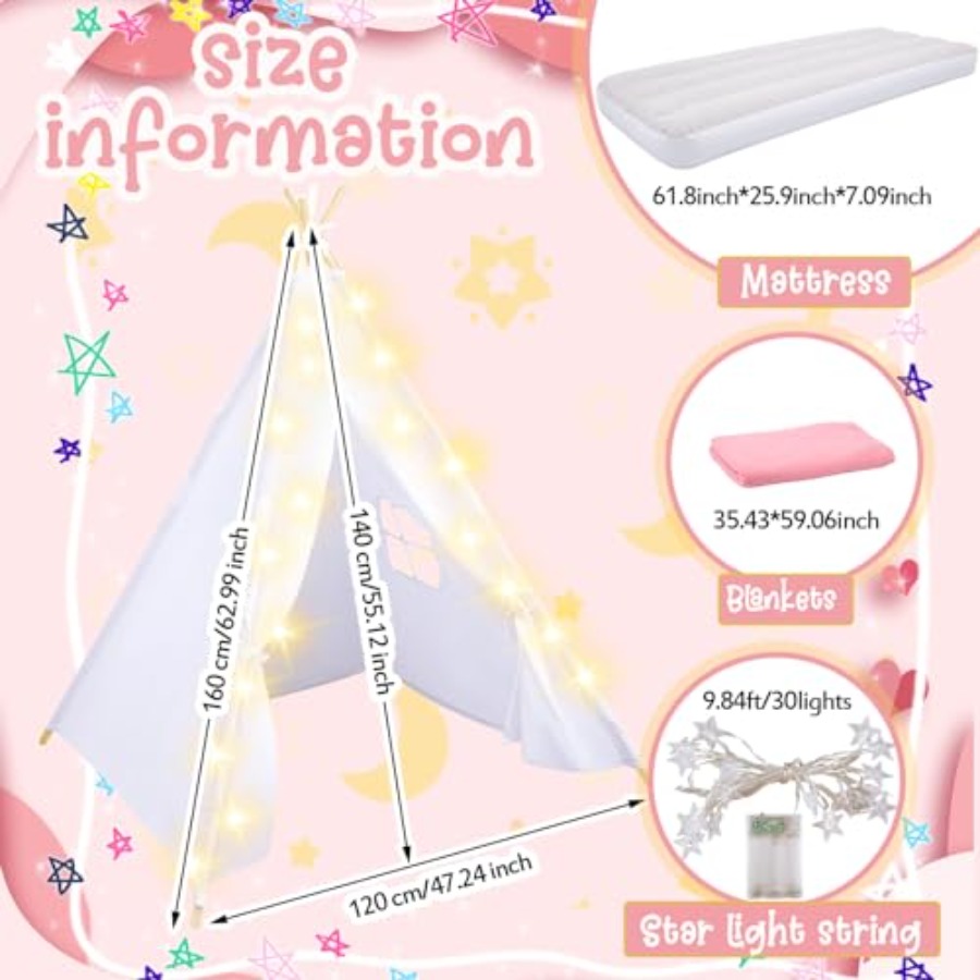 Slumber party teepee tent for  - Kids Outdoor Teepee avis et prix
