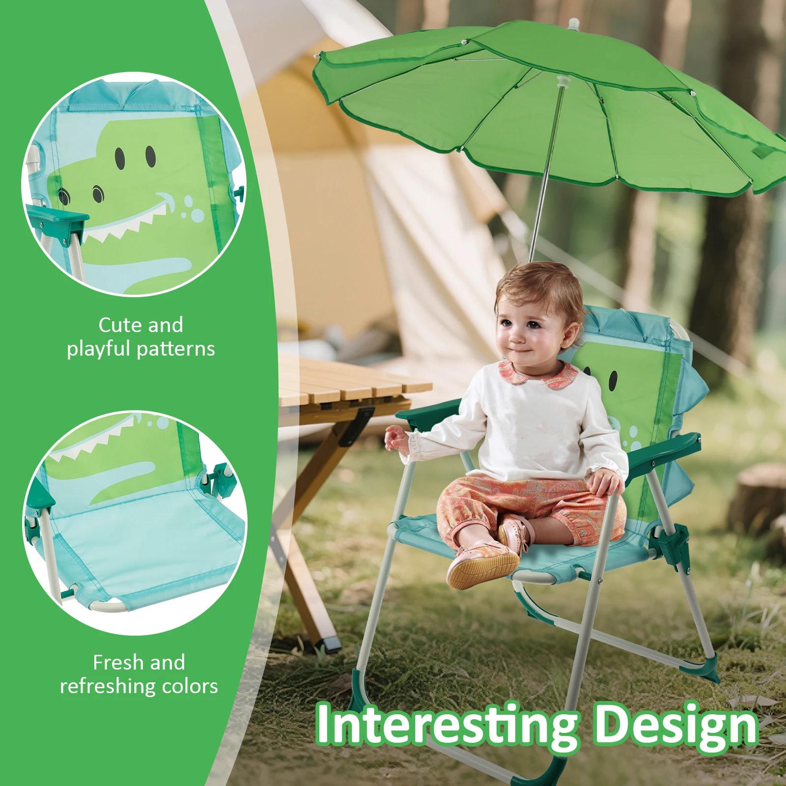 Kids Folding Beach Chair With  - Kids Outdoor Lounge Chair avis et prix