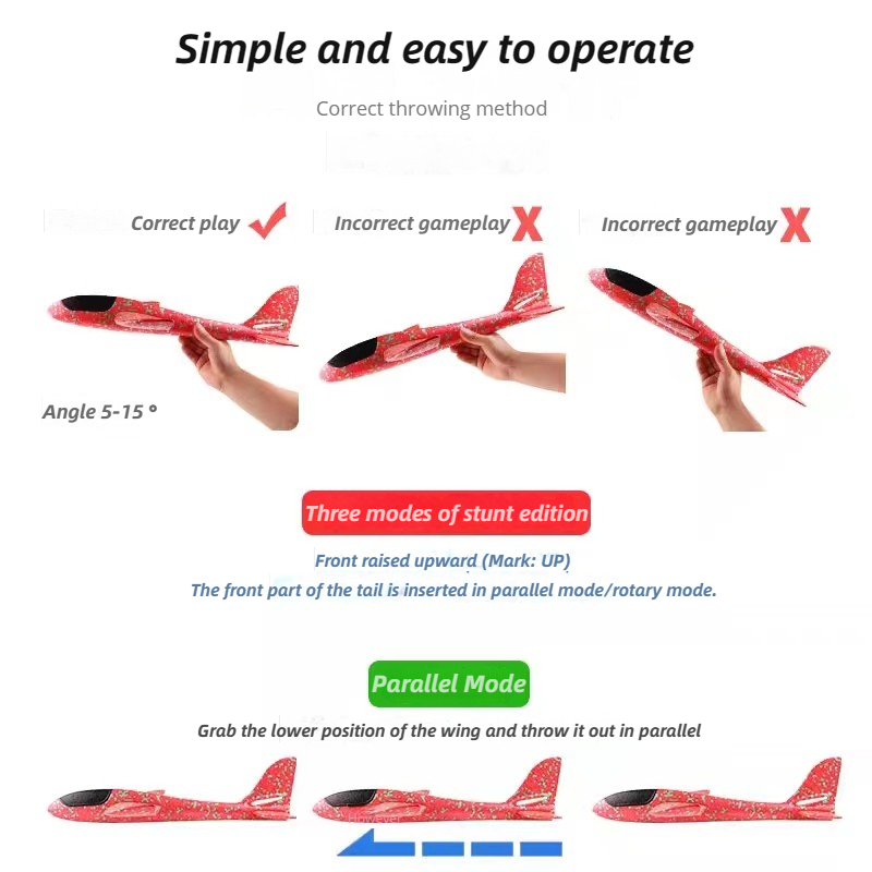 48cm Large Foam Airplane Child - Outdoor Toys For Kids avis et prix