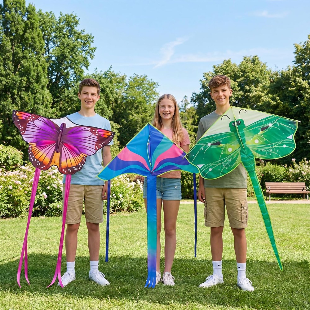 3 Pack Large Kites Butterfly D - Kite Easy Fly Kids avis et prix