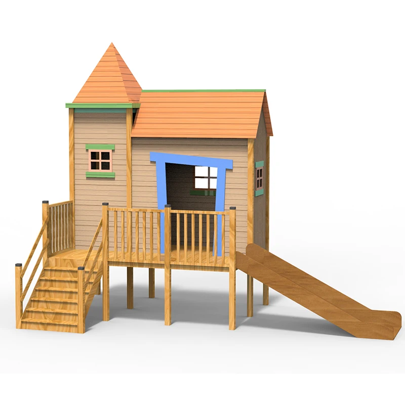 Hot Sale Kindergarten Combinat - Kids Outdoor Wooden Playhouse avis et prix