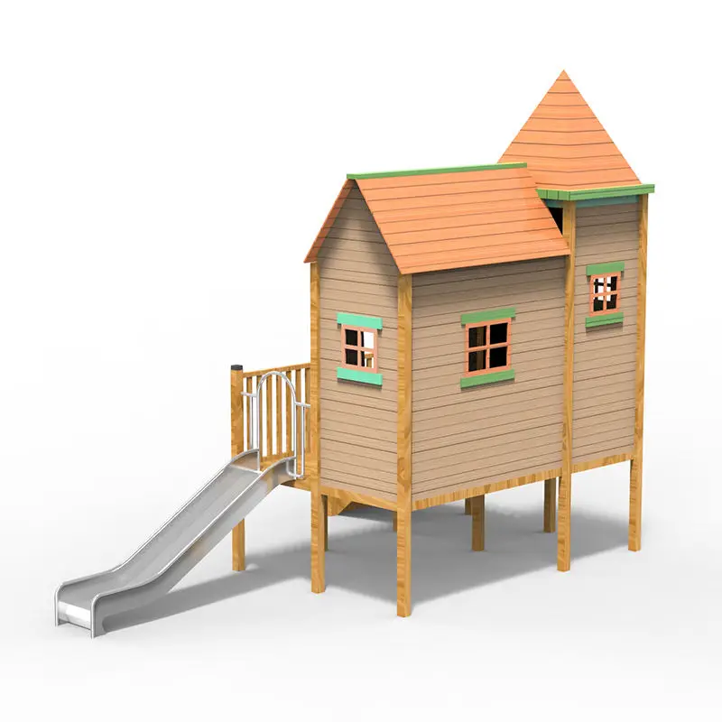 Hot Sale Kindergarten Combinat - Kids Outdoor Wooden Playhouse avis et prix