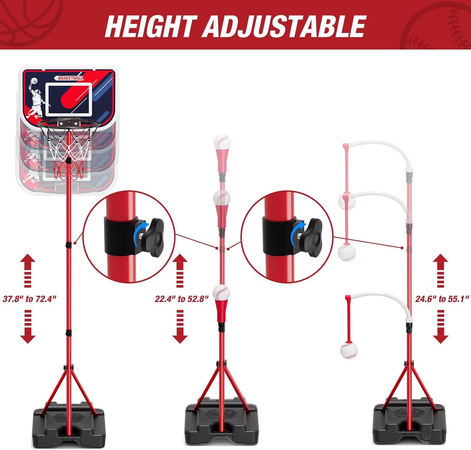 4-in-1 Kids Basketball Hoop &  - Outdoor Toys For Kids avis et prix