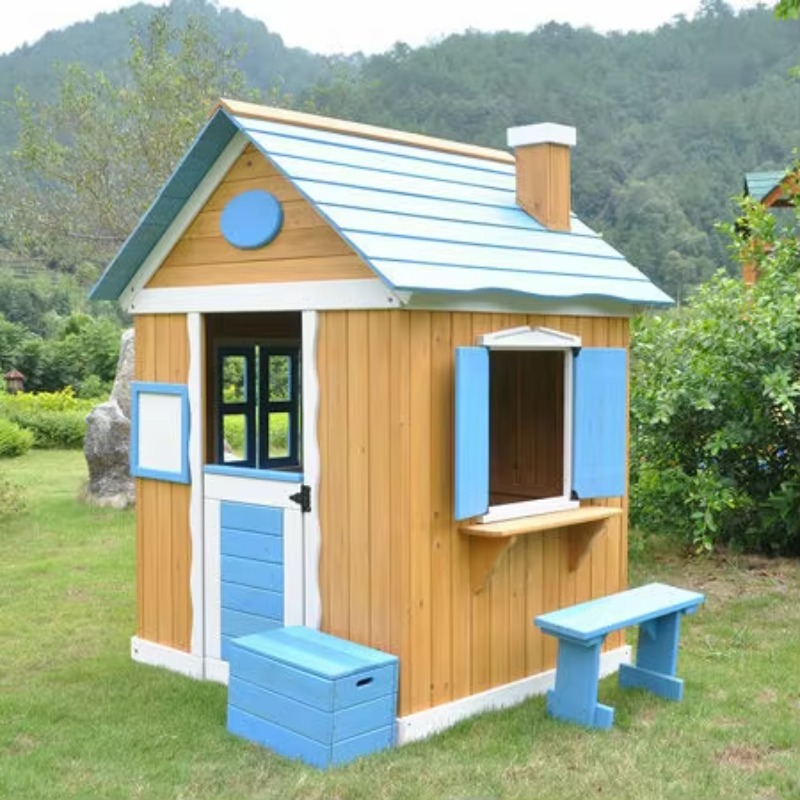 Children Wood Playhouses Kids  - Kids Outdoor Wooden Playhouse avis et prix