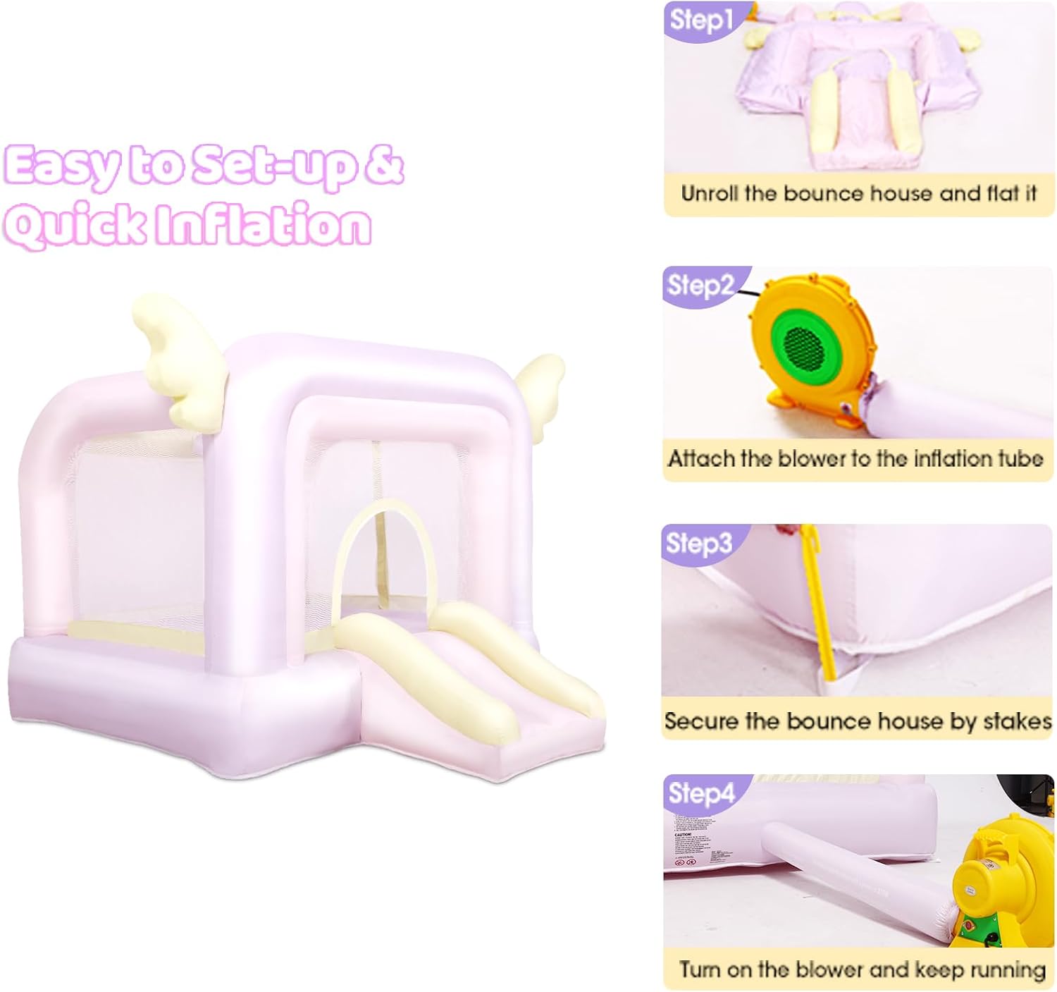 Inflatable Bouncy Castle with  - Kids Outdoor Gifts avis et prix