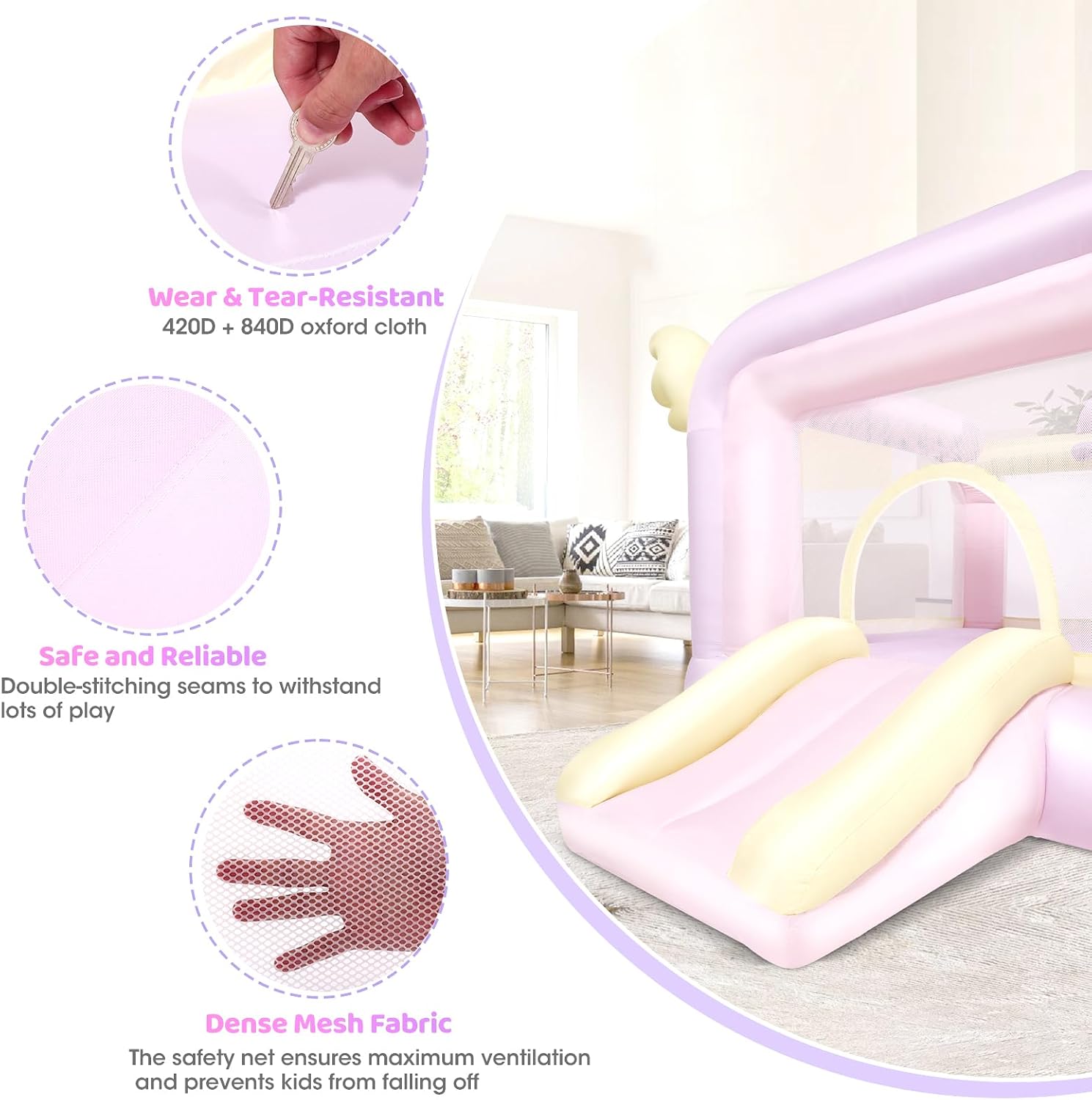 Inflatable Bouncy Castle with  - Kids Outdoor Gifts avis et prix