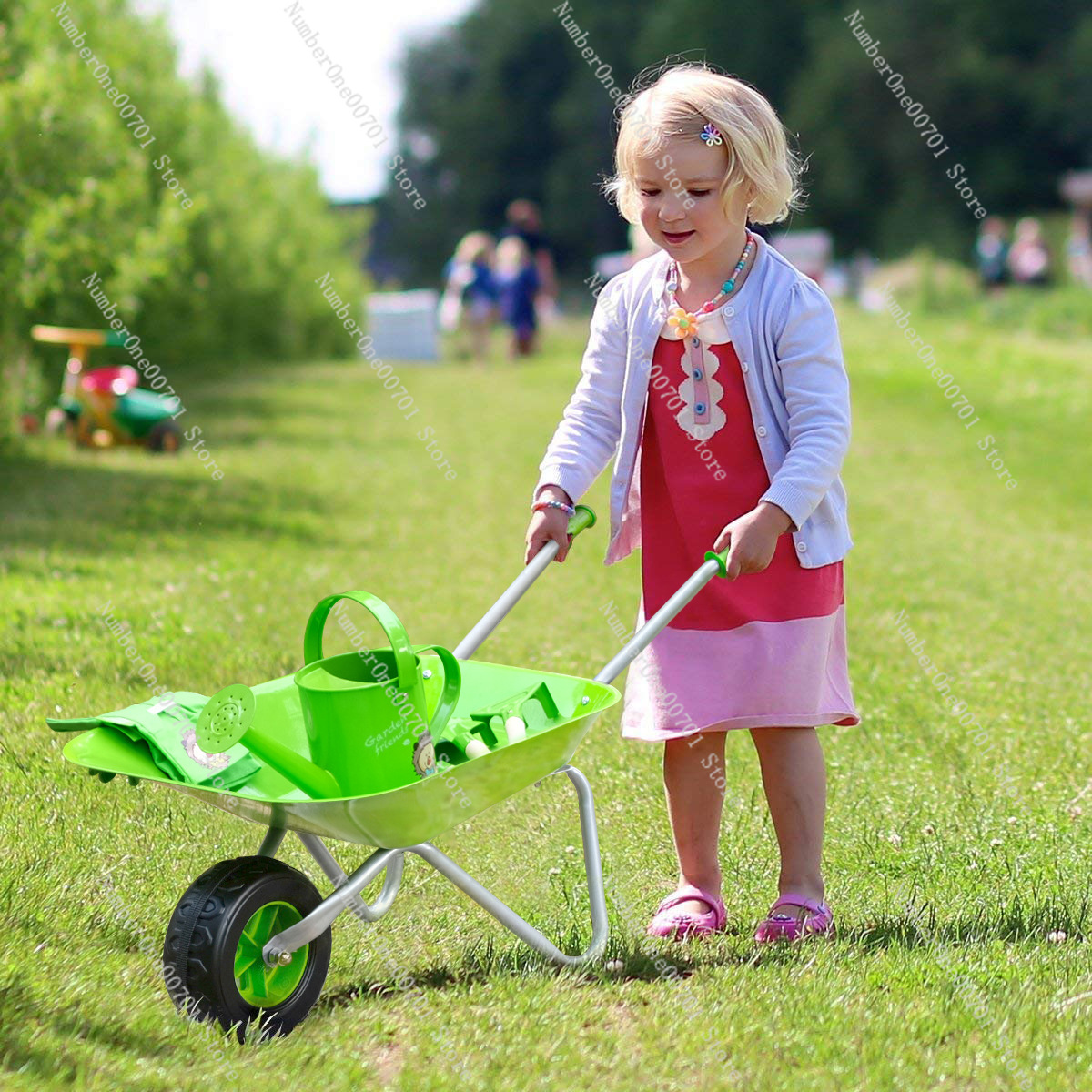 Kids Outdoor Wheelbarrow, Gree - Kids Outdoor Garden avis et prix
