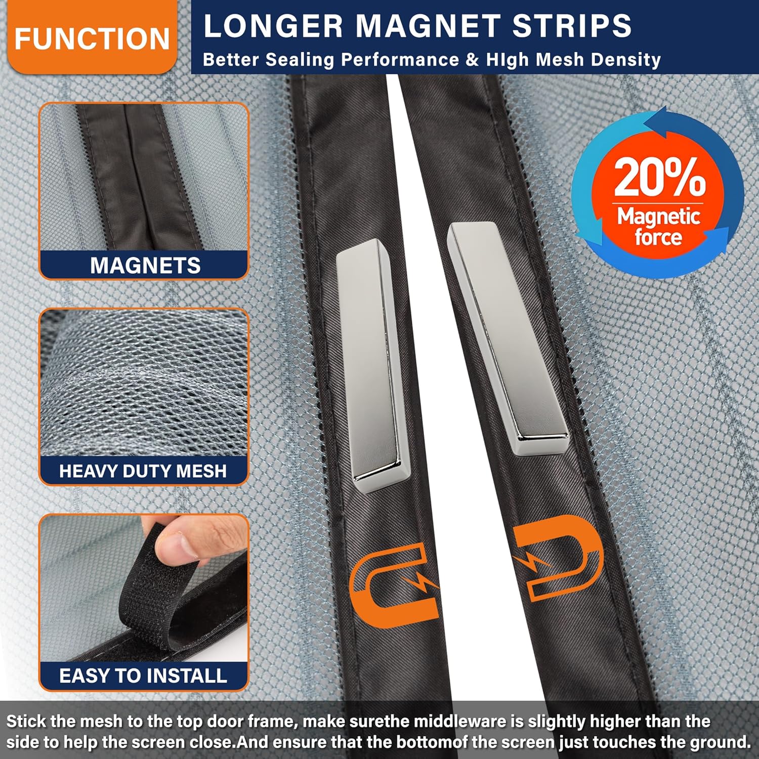 Magnetic Screen Door，Screen Do - Outdoor Kid Friendly avis et prix