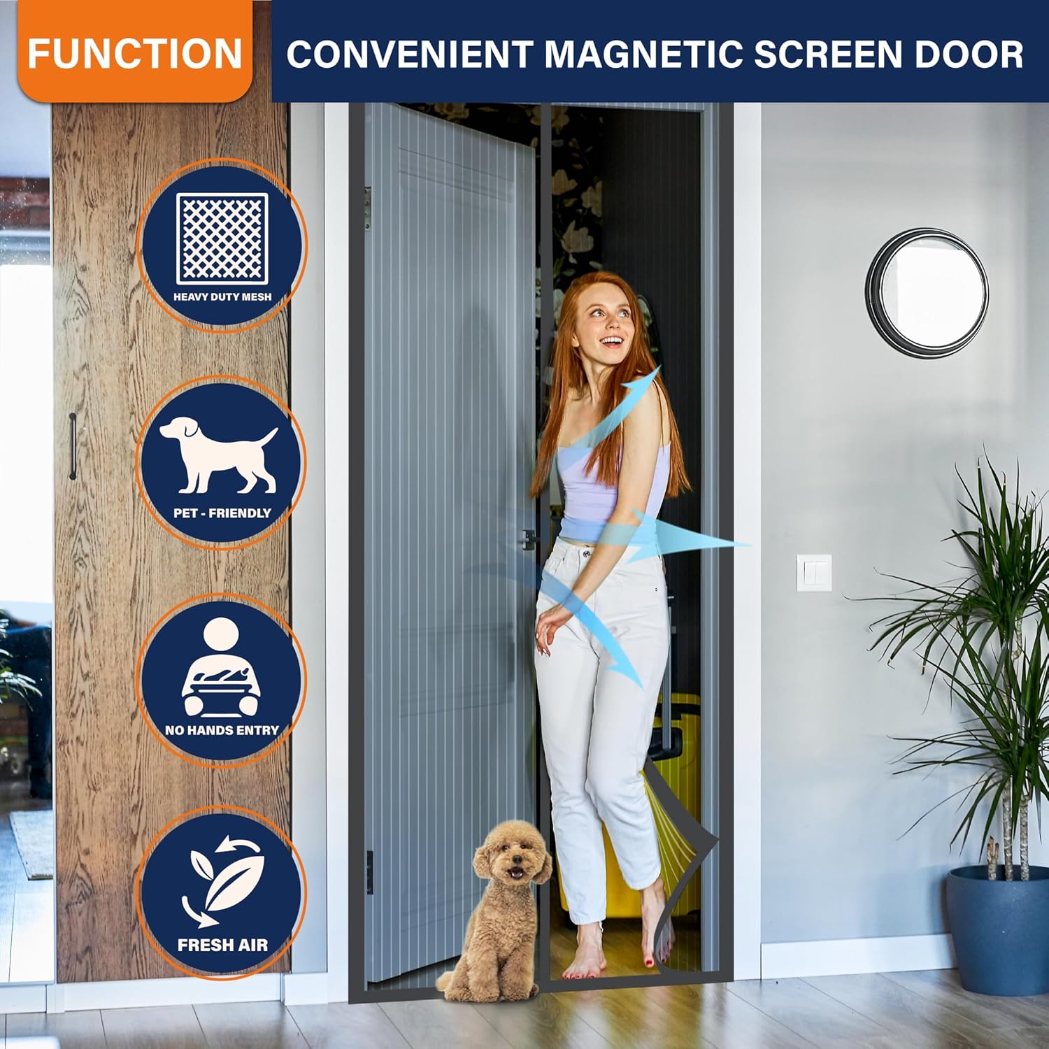 Magnetic Screen Door，Screen Do - Outdoor Kid Friendly avis et prix