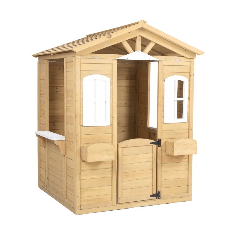 Modern Classic Solid Wood Play - Kids Outdoor Wooden Playhouse avis et prix