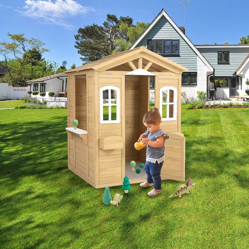 Modern Classic Solid Wood Play - Kids Outdoor Wooden Playhouse avis et prix