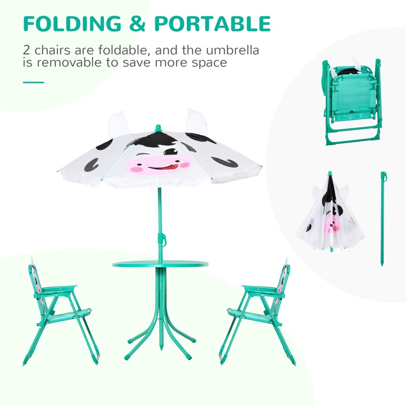 Outdoor Folding Kids Table and - Kids Outdoor Furniture Set avis et prix