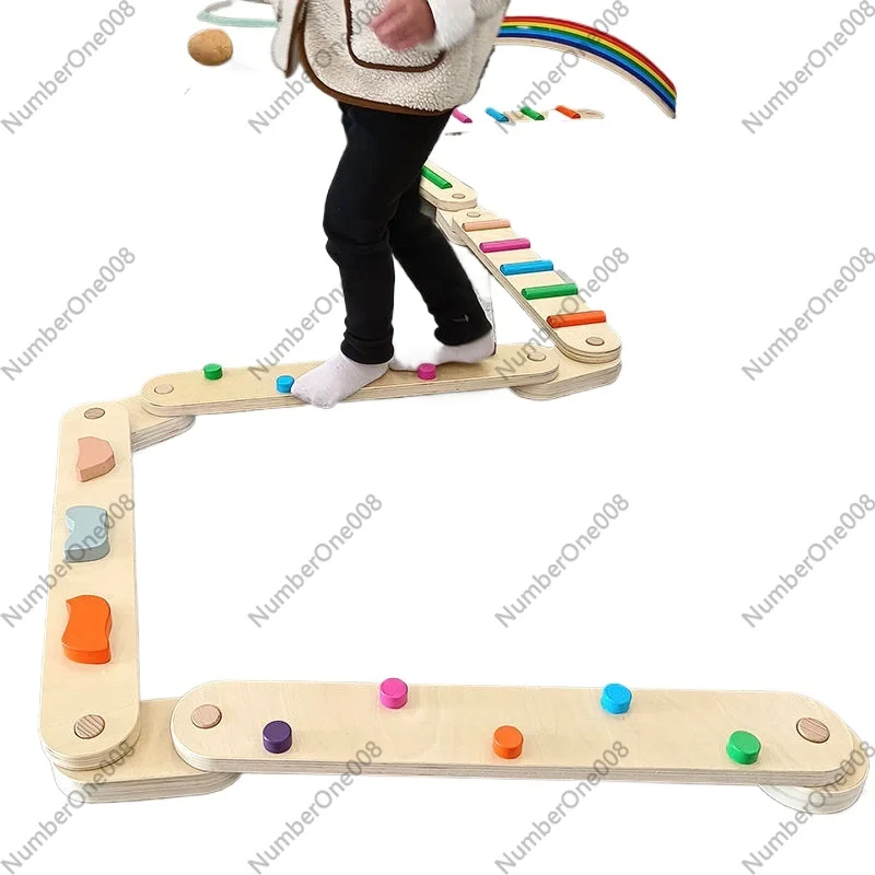Thick Wooden Balance Beam Tact - Kids Outdoor Balance Beam avis et prix