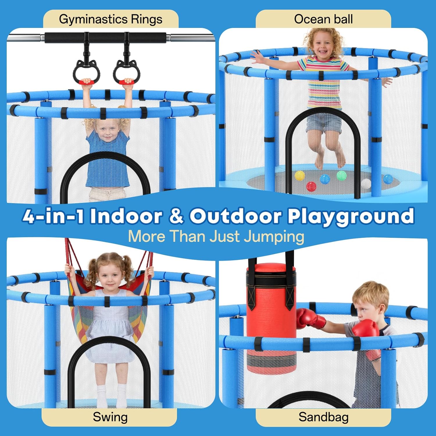 Toddler Trampoline,Trampoline  - Kids Outdoor Garden avis et prix